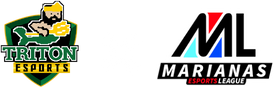 UOG Triton Esports logo and Marianas Esports League logo